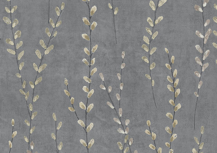 Willow Field, Stone Grey - Roman Blind - Image 7
